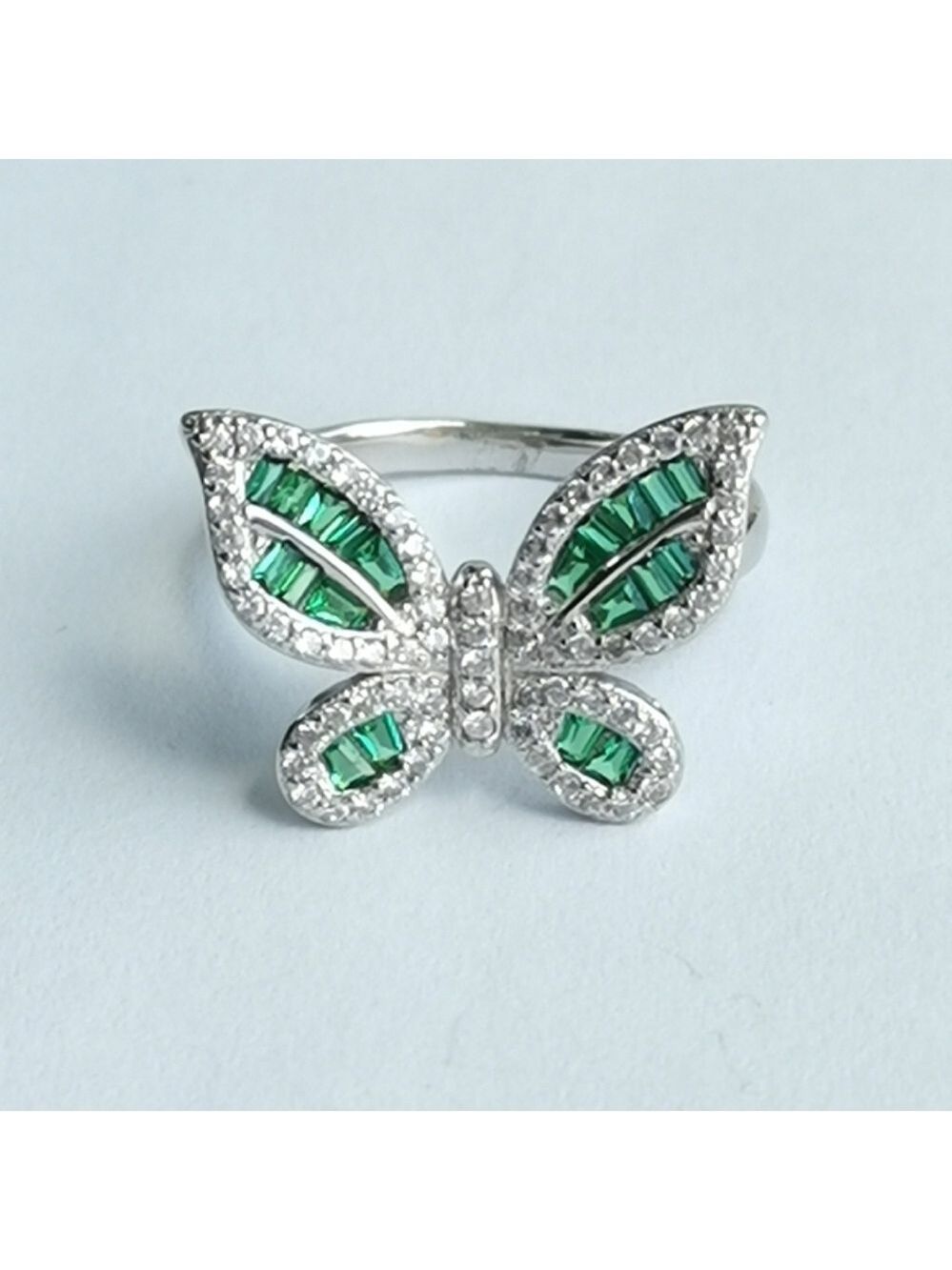 Butterfly Diopside CZ Ring Size 8 🆕